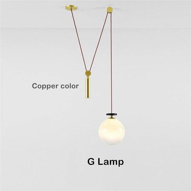 Suspension design à plusieurs lampes suspendues Pulley