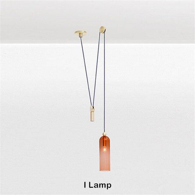 Suspension design à plusieurs lampes suspendues Pulley - vue 9 sur 12