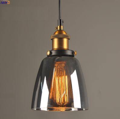 Pendant light with glass shade Loft