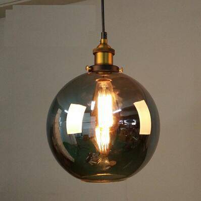 Pendant light with glass shade Loft