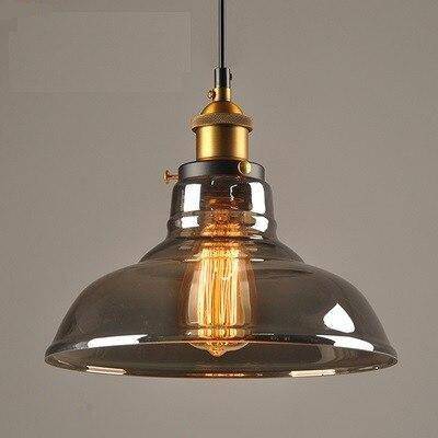 Pendant light with glass shade Loft