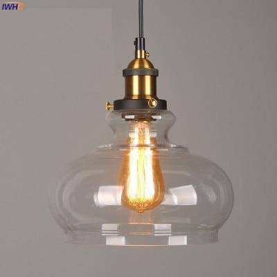 Pendant light with glass shade Loft