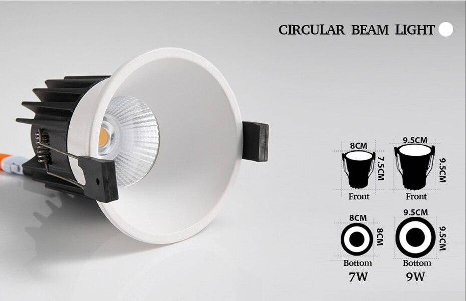 Spot encastré moderne avec plusieurs formes à LED - vue 6 sur 8