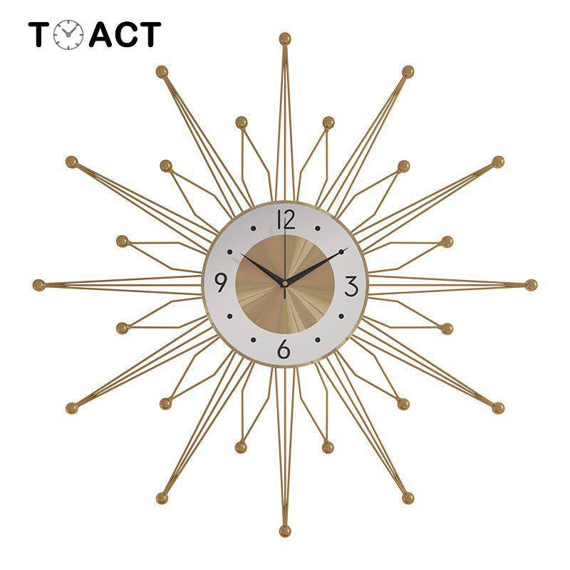 Horloge murale design grande étoile dorée 50cm Luxury