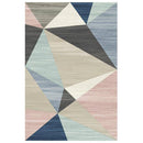 Tapis design géométrique rectangle multicolore Area