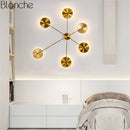 Applique murale design LED avec 5 disques en métal Loft