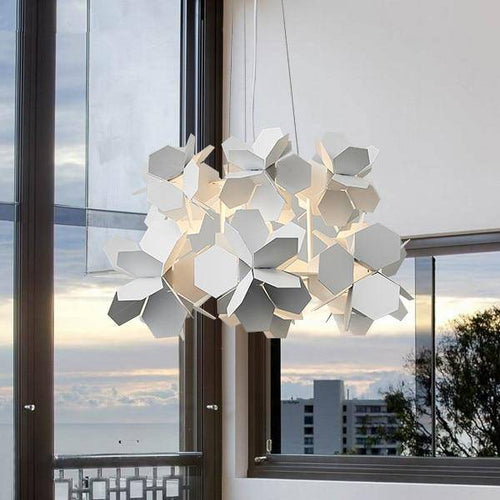 Lustre design à LED avec plaques plates Novel - vue 4 sur 7
