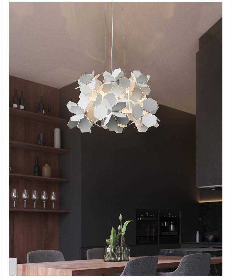 LED design chandelier with Novel flat plates