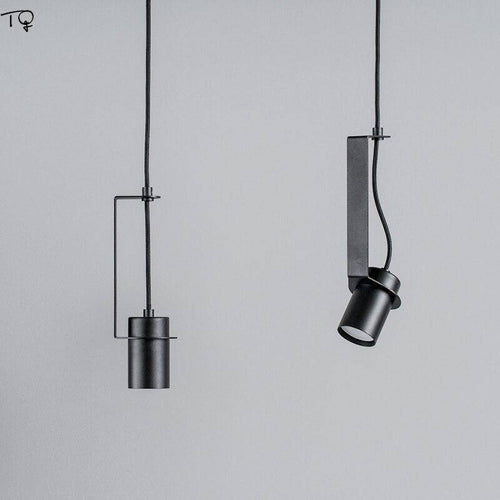 Suspension design à LED avec cylindre en métal au style Industriel - vue 6 sur 14