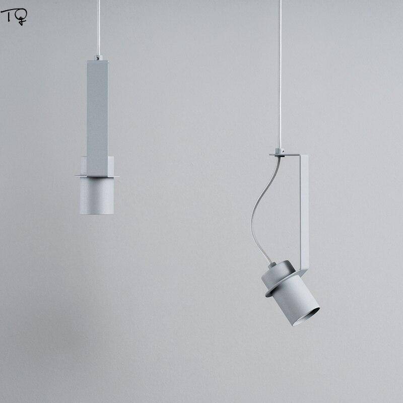 pendant light LED design with metal cylinder in industrial style