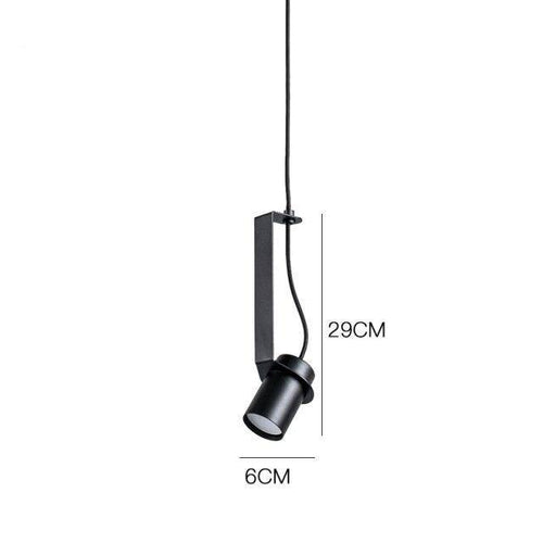 Suspension design à LED avec cylindre en métal au style Industriel - vue 12 sur 14