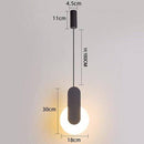 Suspension design à LED en aluminium avec formes circulaires