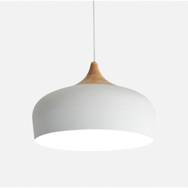 Suspension moderne en bois et métal Elina