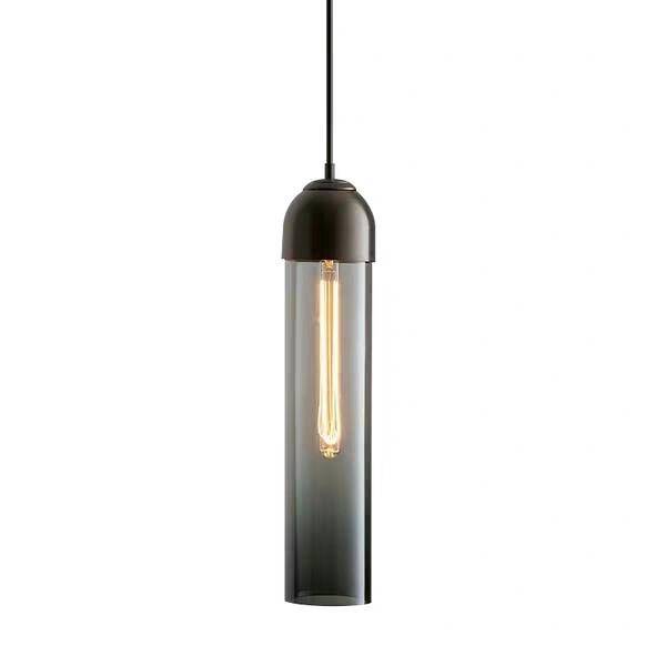 pendant light Hang colored glass cylindrical LED design