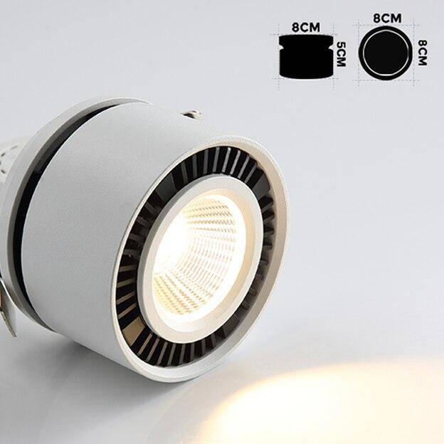 Spot moderne LED rond avec orientation à 360° Loft