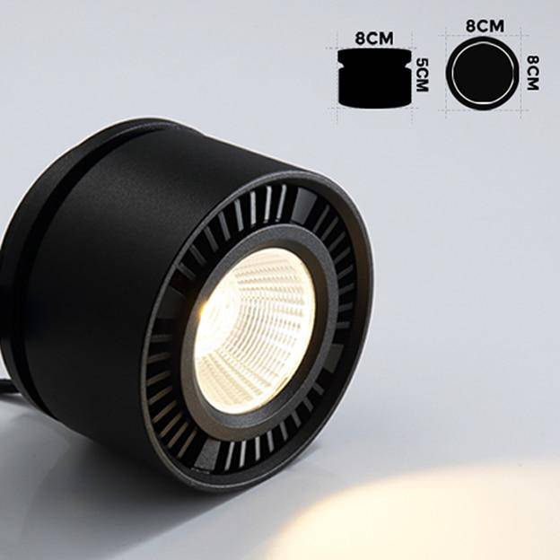 Moderno foco LED redondo con orientación de 360° Loft
