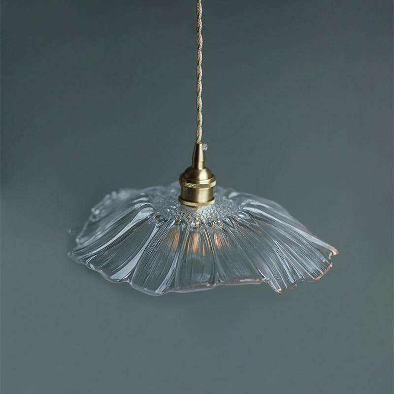 pendant light LED retro lampshade Japanese style glass