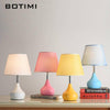 LED bedside lamp with lampshade and coloured base Kids