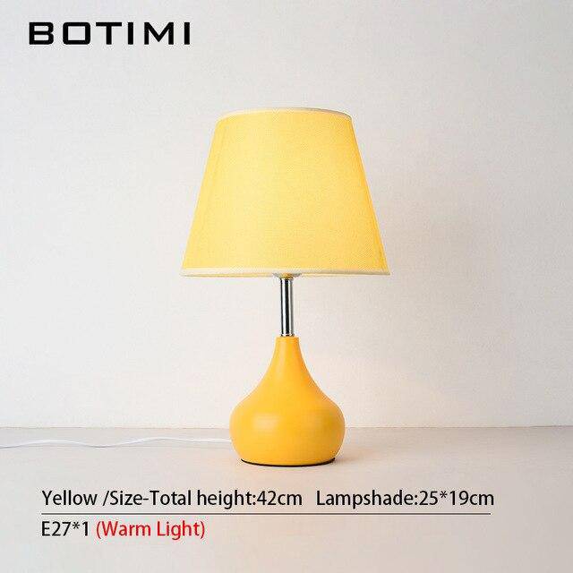 LED bedside lamp with lampshade and coloured base Kids