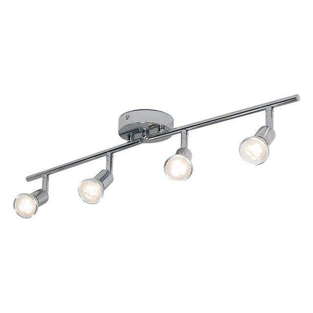 Plafonnier chromé barres à spots LED Spotlight - vue 7 sur 7