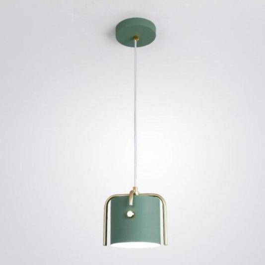 pendant light LED design in colored metal Kitchen style