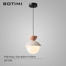 Suspension design à LED en verre et métal coloré Hang
