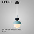 Suspension design à LED en verre et métal coloré Hang