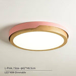 Plafonnier LED en bois et métal Nordic (plusieurs couleurs)