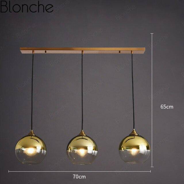 Suspension design LED avec boule en verre fumé Loft