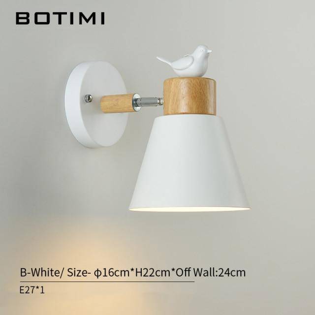 wall lamp modern LED wall light with lampshade metal Bird style