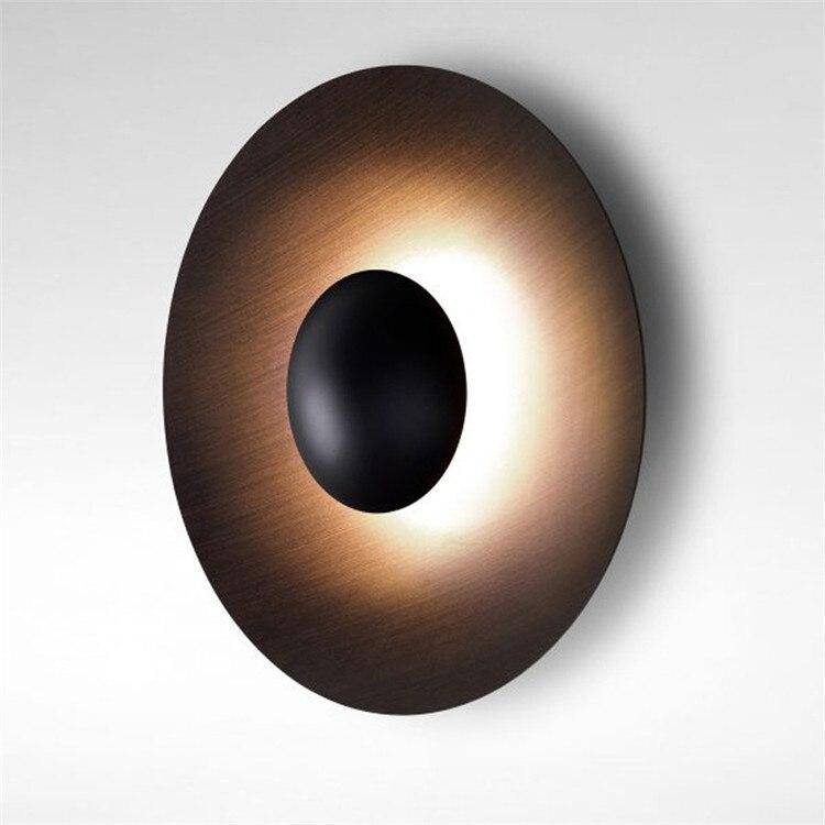 wall lamp disc-shaped LED design wall lamp, shiny style