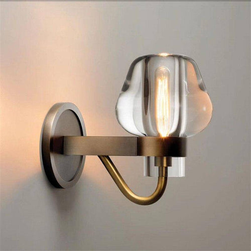 Lámpara de pared design LED con cristal estilo Sconce