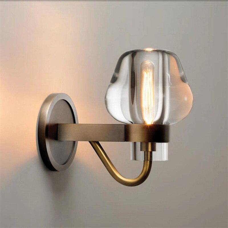 Applique murale design LED avec verre cristal style Sconce