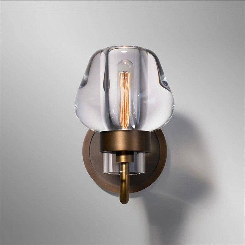 Applique murale design LED avec verre cristal style Sconce