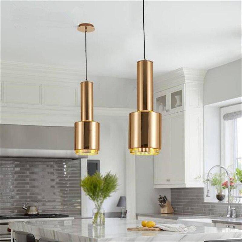 pendant light Creative LED metal tube design