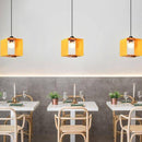 Suspension design cube ouvert de couleur Hand