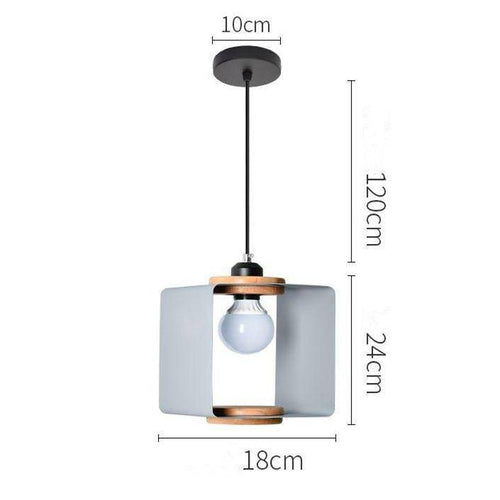 Suspension design cube ouvert de couleur Hand