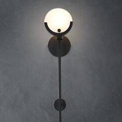 wall lamp metal and glass wall Marbe