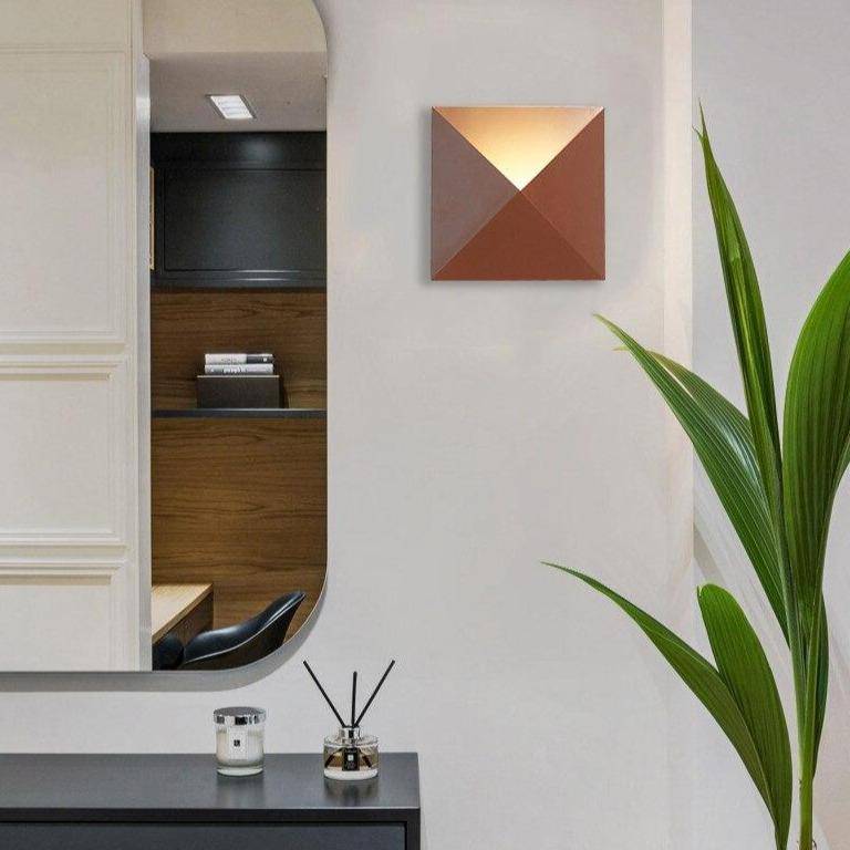 wall lamp modern square and triangle wall mural Aisle