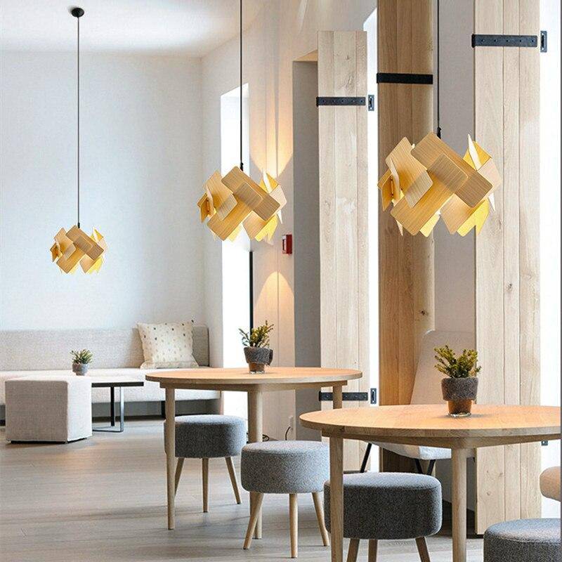 pendant light design with several colored plates Stack