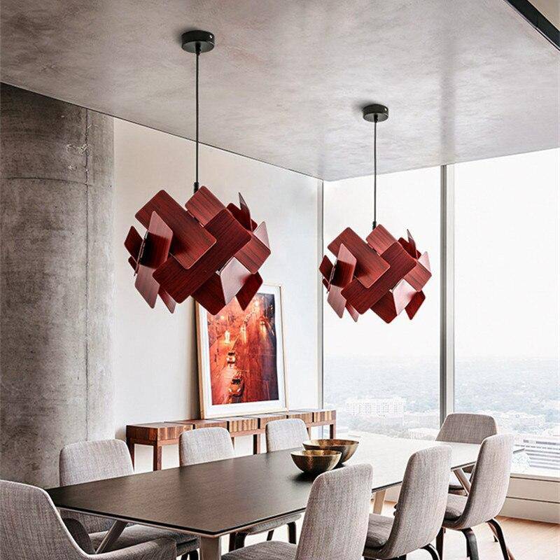 pendant light design with several colored plates Stack