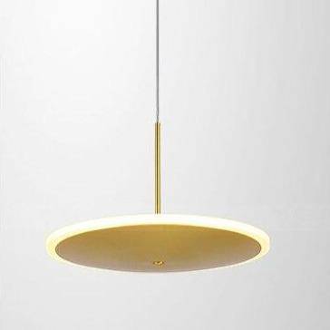 Lámpara de suspensión design disco LED dorado