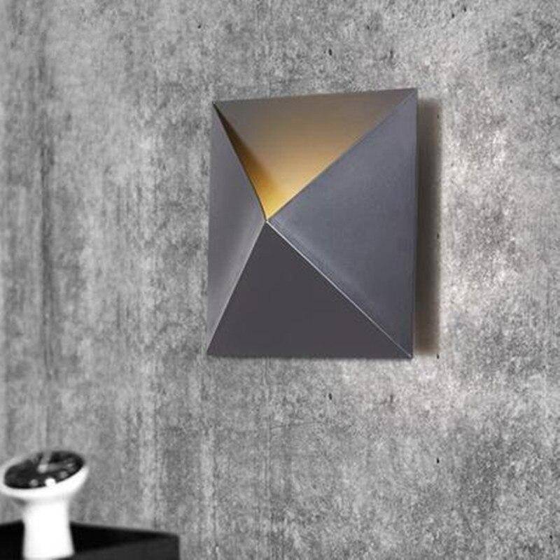 wall lamp modern square and triangle wall mural Aisle