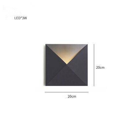 wall lamp modern square and triangle wall mural Aisle