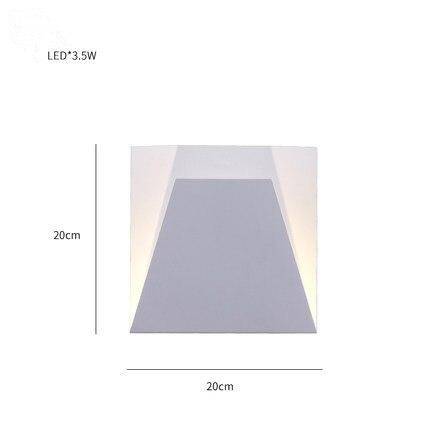 Applique murale design moderne carré et triangle Aisle