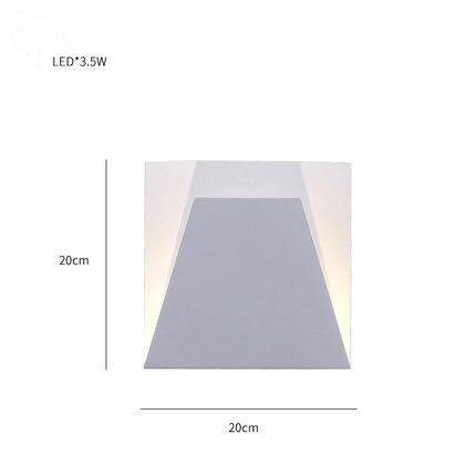 wall lamp modern square and triangle wall mural Aisle