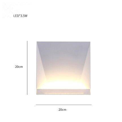 wall lamp modern square and triangle wall mural Aisle