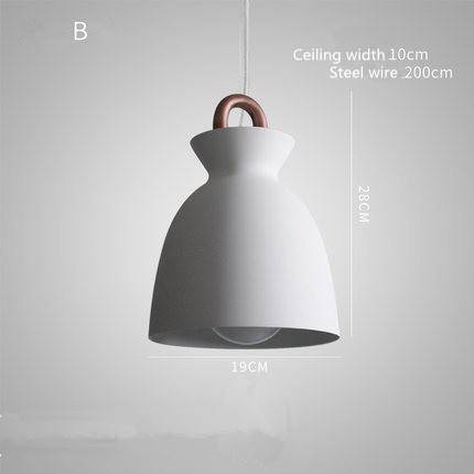 pendant light modern industrial metal design in various shapes