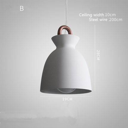 Lámpara de suspensión design de metal industrial moderno en varias formas