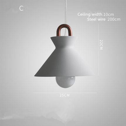 pendant light modern industrial metal design in various shapes